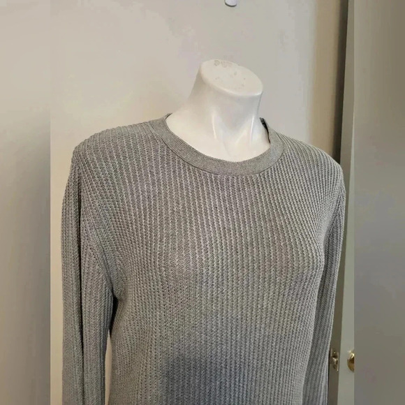 UNIF x Urban Outfitters Gray Waffle Knit Sweater Tunic Dress(S) - Picture 8 of 15